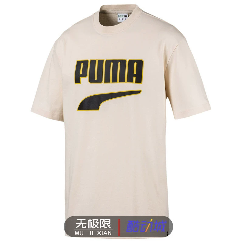 Puma Puma Puma nam ngắn tay 19 mới áo thun thể thao rộng rãi và thoáng khí cổ tròn nửa tay giản dị 596021-89-01 - Áo phông thể thao