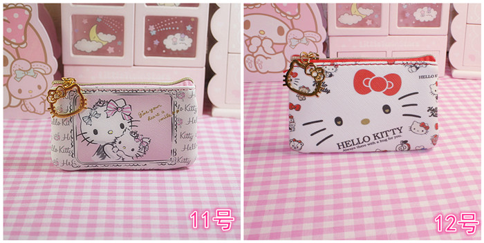 Dễ thương Melody melody ví tiền xu mini hello kitty phim hoạt hình đồng xu ví nữ gói thẻ ví cầm tay nữ hàng hiệu