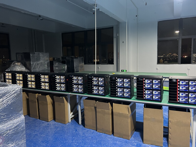 8-Port 8-Screen Hard Drive Testing Machine, Patented Product, Supports Group Control, Display, Keyboard, Built-In Function, Hot Keys