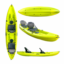 Double seat kayak plastic boat ocean boat parent-child platform boat fishing canoe boat Luya scenic spot operation