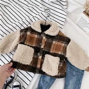 Xiaojie home 2018 thu đông nam nữ mới phiên bản Hàn Quốc cộng với áo khoác cotton nhung dày trong quần áo áo khoác cotton trẻ em
