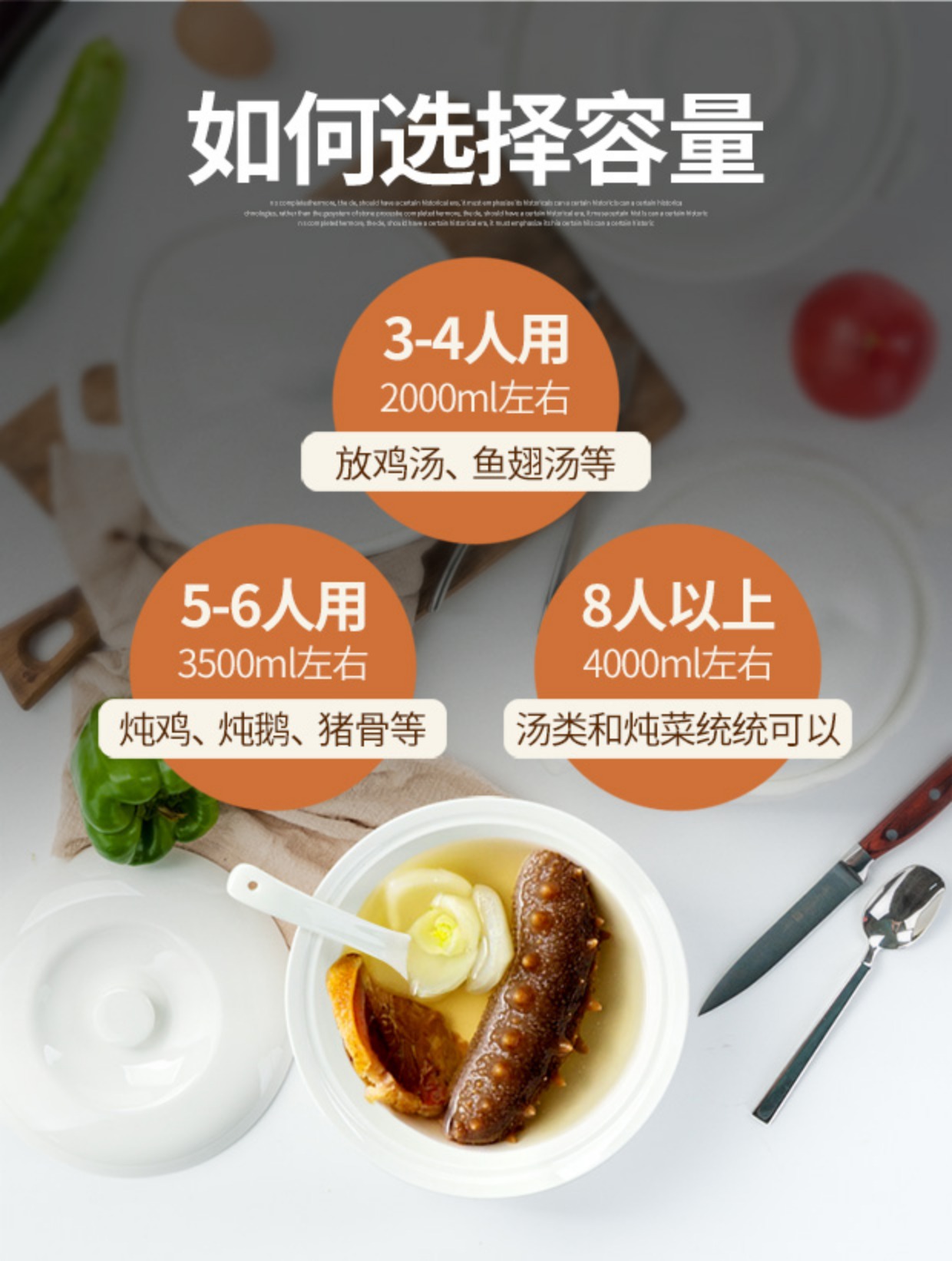 Xương trắng tinh khiết hộ gia đình bát súp bát súp nồi gốm bộ đồ ăn hầm súp 煲 nồi súp hai tai lớn có nắp nồi - Đồ ăn tối đĩa nhựa dùng 1 lần