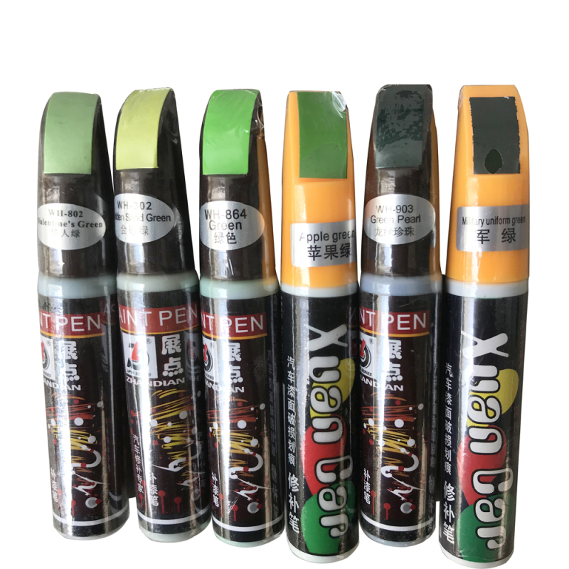 Car Touch-Up Pen, Dark Green Apple Green Paint Scratch Repair Tool, Green Car Paint Repair Pen 12ml