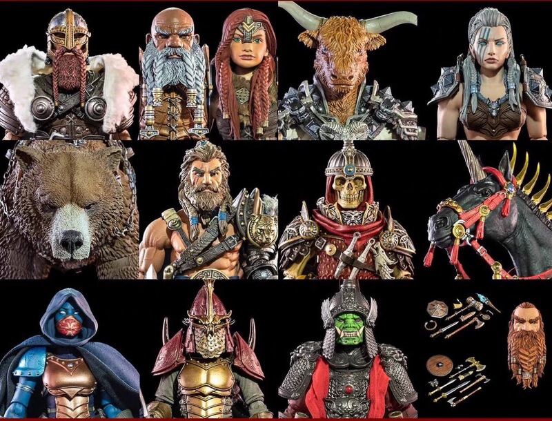 In Stock: Four Horsemen Mythical Legion, Star Bear Wave, Tombbreaker, Female Barbarian, Bear King, Bullhead, Etc