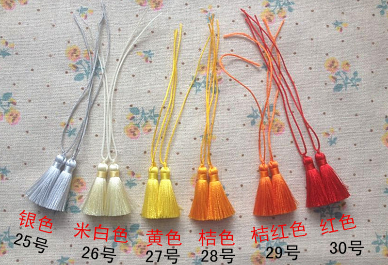 3cm handmade băng lụa tua rua mini quạt mặt dây chuyền vòng tay bông tai điện thoại di động phụ kiện trang sức phụ kiện - Vòng đeo tay Clasp vòng băng ngọc thủy tảo neja