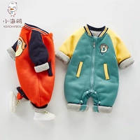 Quần áo trẻ em mùa thu và mùa đông năm hoặc sáu tháng quần áo nam mùa xuân ấm áp cotton mỏng bé leo núi quần áo ha quần áo phụ nữ quần áo cho bé