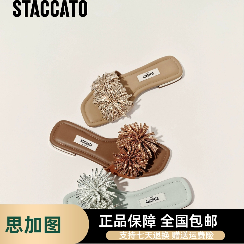 Scatto 2026 Summer New Fireworks Rain Flat Sandals Outdoor Women's Sandals Eeq32Bt6