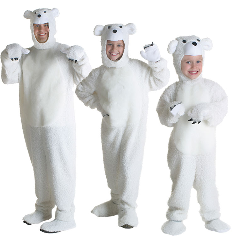 COS Halloween Children's Day Kindergarten School Performance Toddlers children adult Polar Bear White Bear dress up costume