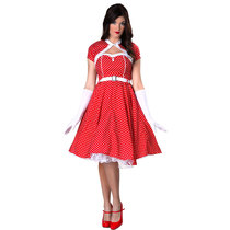 Cosplay Halloween stage performance film character series adult sweetheart Miss red dress dress dress