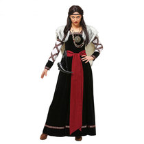 Cosplay Halloween Easter adult Renaissance female aristocrat Nordic Viking skirt costume