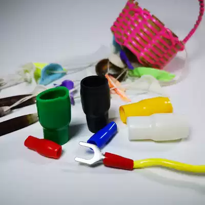 Hot-selling boutique V14-16 cold-pressed terminal insulated soft sheath crimping PVC terminal color sleeve 100 only 16 square