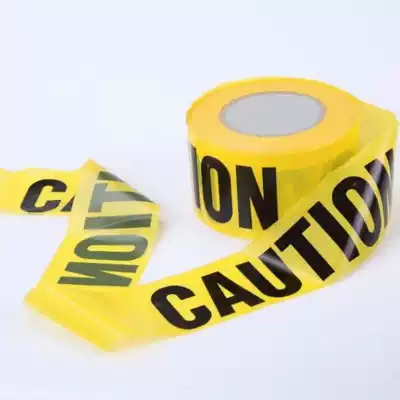 English caution photo props set without glue PE warning line outbreak isolation belt warning belt activity Photography