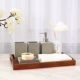 Mô hình phòng tắm kiểu Trung Quốc trang trí phòng trang trí đơn giản phụ kiện nhà tắm rửa chén bốn mảnh phù hợp với bồn tắm các đồ trang trí nhà đẹp