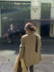 MUKOK Korean style oni~ high-end woolen suit down jacket white duck down thickened wool jacket