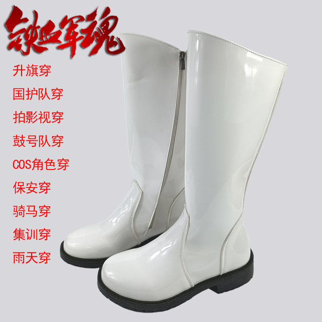 ເກີບຜູ້ຊາຍ knight riding boots honor guard high boots cosplay leather boots equestrian boots security shoes long boots Martin boots