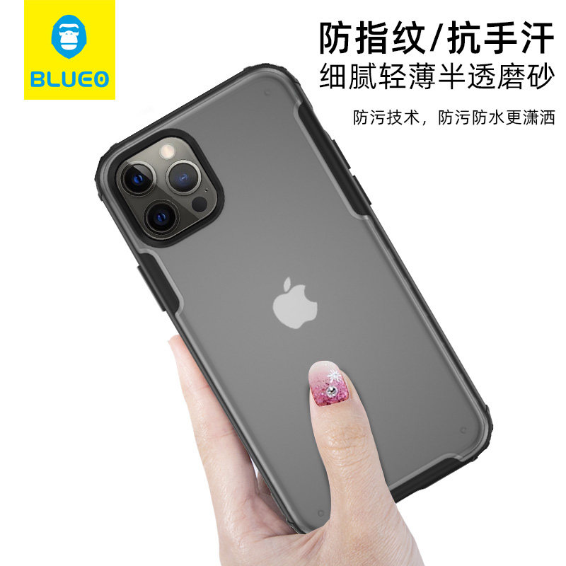 Blueo Blue Scarlet applies Apple 12 mobile phone protection shell new iphone12pro promax protective gorilla ultra slim transparent male and female x xsmax x