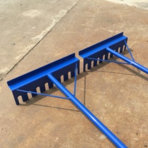 Track and field long jump sand pit sand smoother aluminum alloy toothed and toothless flat sand plate sand scraper stainless steel dual-purpose sand rake