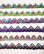 Dance Supplies Stage Clothing Accessories Performance Props Computer Embroidered sequin strip cloth stickup width 3 5cm