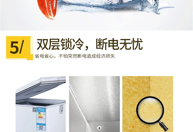 Tủ đông XINGX / Star BD / BC-305EH Tủ đông lớn làm lạnh nhiệt độ đơn và làm lạnh hộ gia đình tiết kiệm năng lượng - Tủ đông tu dong lanh
