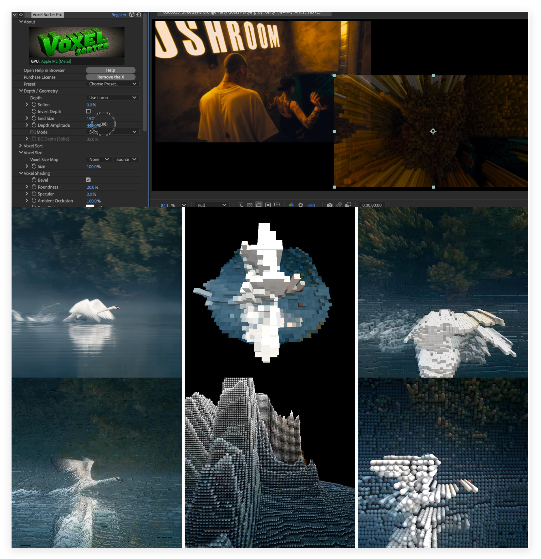 中文汉化-AE/PR/达芬奇三维像素体视觉特效插件 Voxel Sorter v1.8.3 Win/Mac 中文汉化-AE/PR/达芬奇三维像素体视觉特效插件 Voxel Sorter v1.8.3 Win/Mac