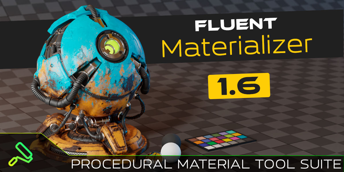 Blender插件|材质制作烘焙贴图工具 Fluent Materializer v1.12.1 Blender插件|材质制作烘焙贴图工具 Fluent Materializer v1.12.1