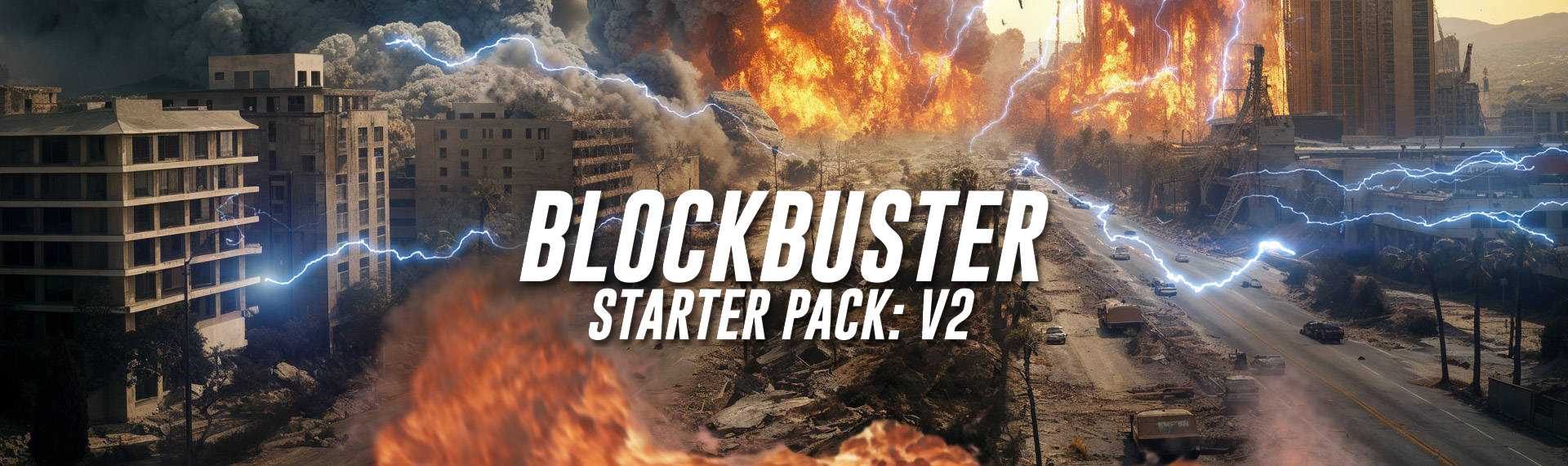 影视级魔法风暴火焰闪电激光流星特效视频素材+音效 Bigfilms – Blockbuster Starter Pack V2