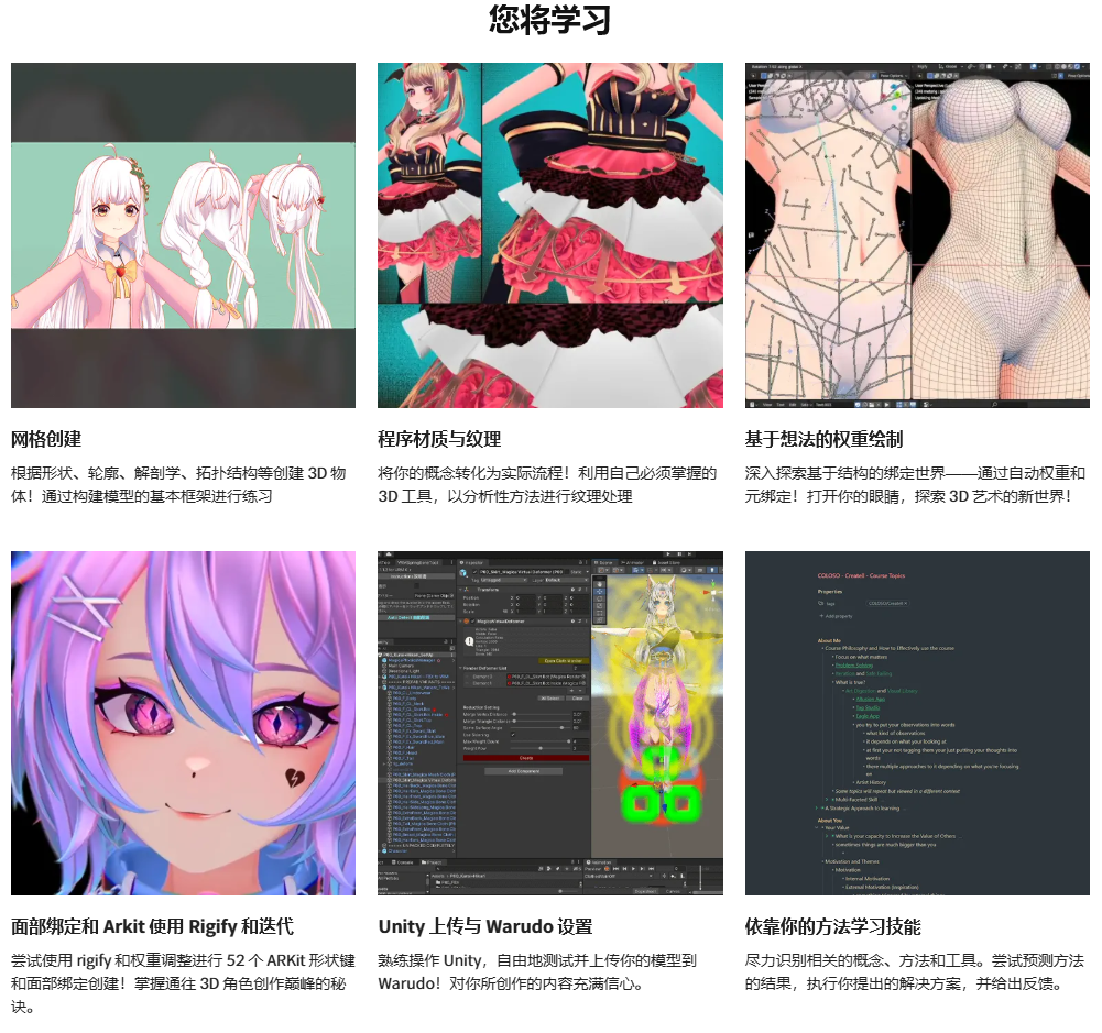 中英文字幕-3D VTuber角色建模材质绑定动画制作全流程教程 Coloso – 3D VTuber Creation; and Learning Techniques from Science to Art 3.png