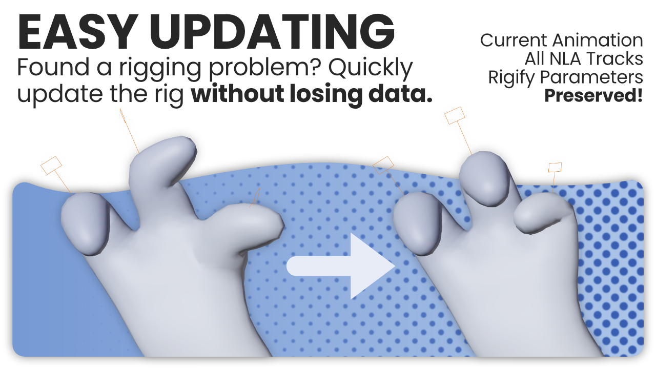 Blender骨骼绑定动画重定向插件 Retargify v1.1.16 RigifyRetargetThumbnailBlenderMarket_5.png