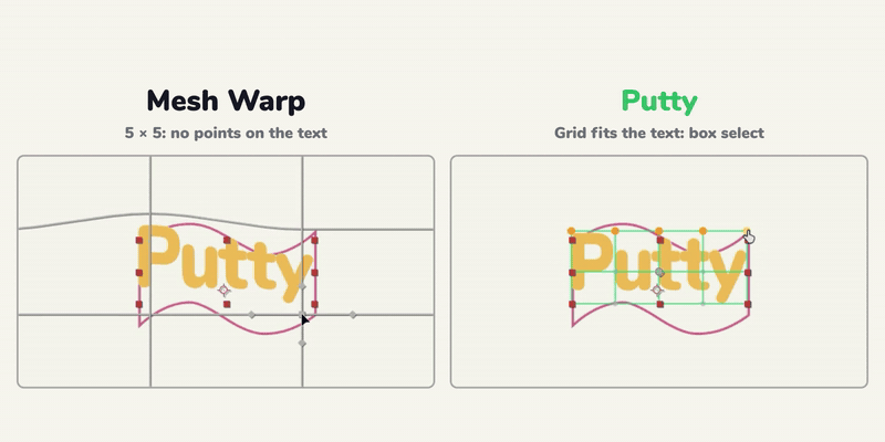 中文汉化-AE/PR网格平滑弯曲变形插件 Putty v1.1.3 Win/Mac + 使用教程 putty_02_meshwarp.gif