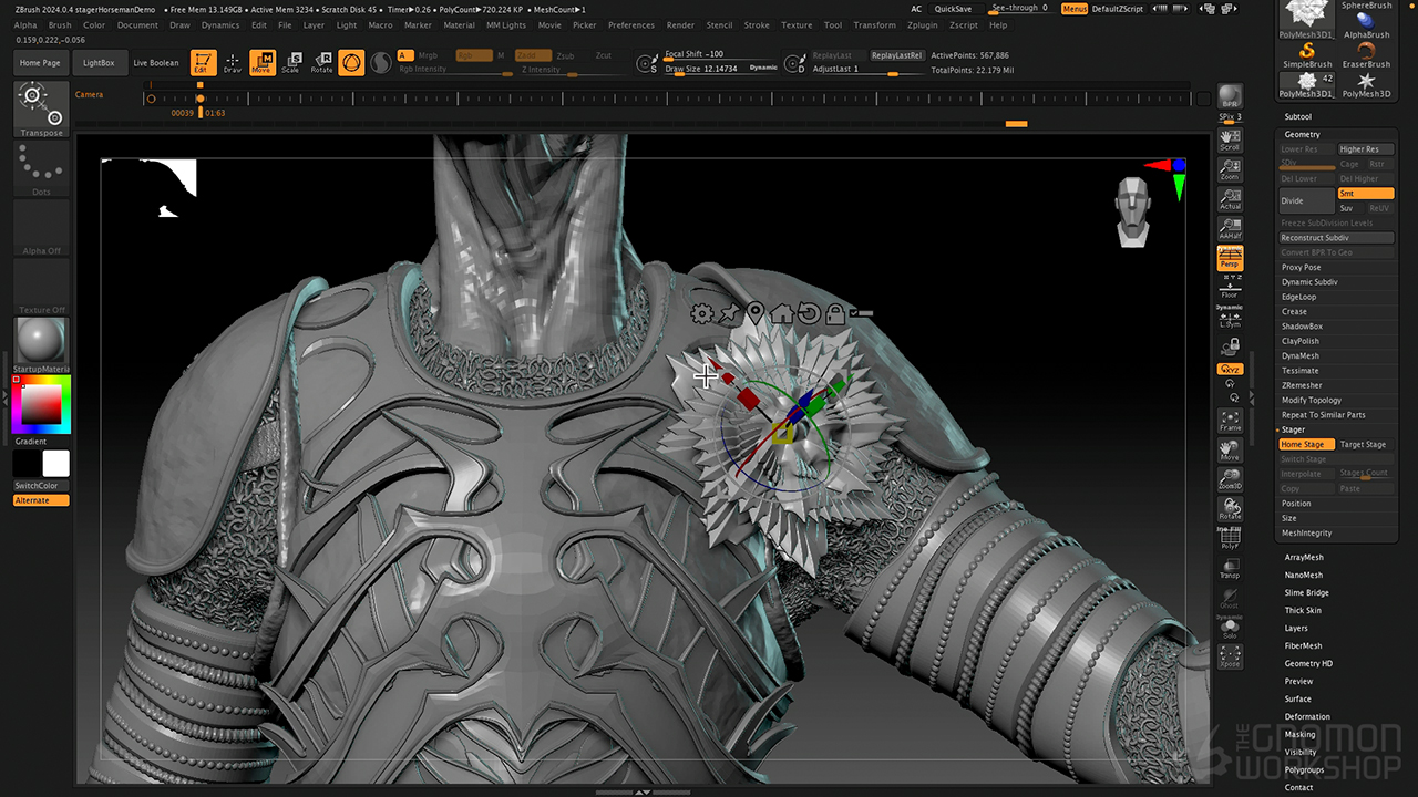 中英文字幕-ZBrush 2024三维模型雕刻建模新手入门基础教程+工程素材 The Gnomon Workshop – Introduction to ZBrush 2024 10001.jpg