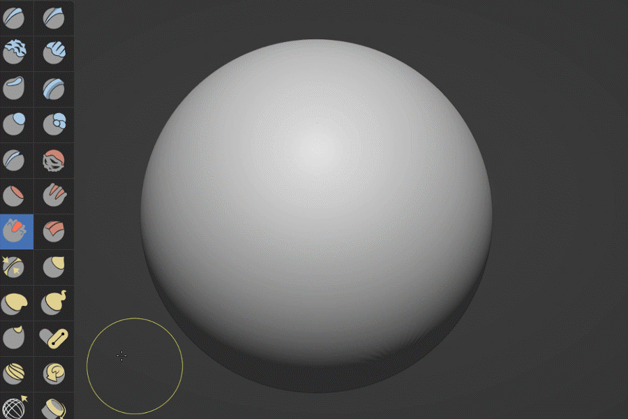 Blender高质量皮肤岩石木材雕刻笔刷资产预设 Sculptors Toolbox – Ultimate Brushes | Ultimate Collection Core_02.gif