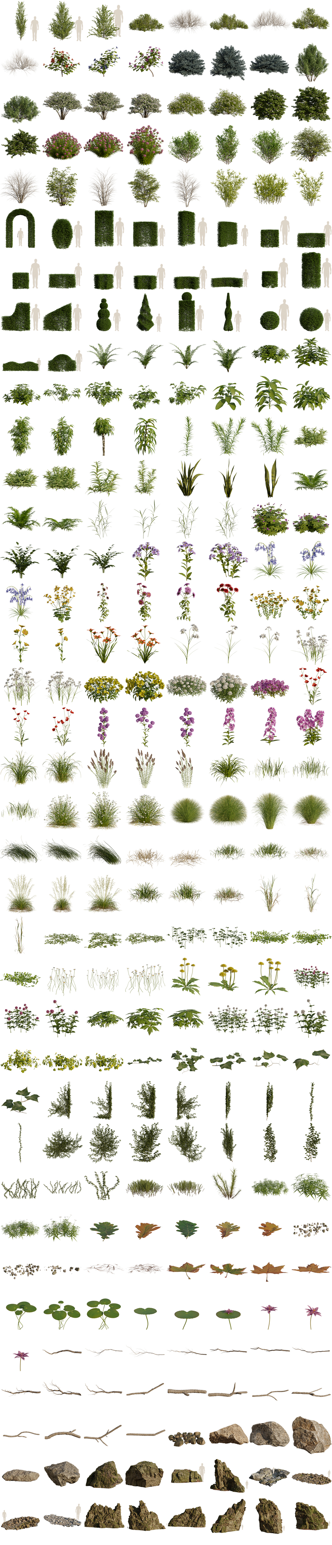 Blender自然环境资产工具库插件 Arborea v1.03 Pro Half-Sheet-02.jpg