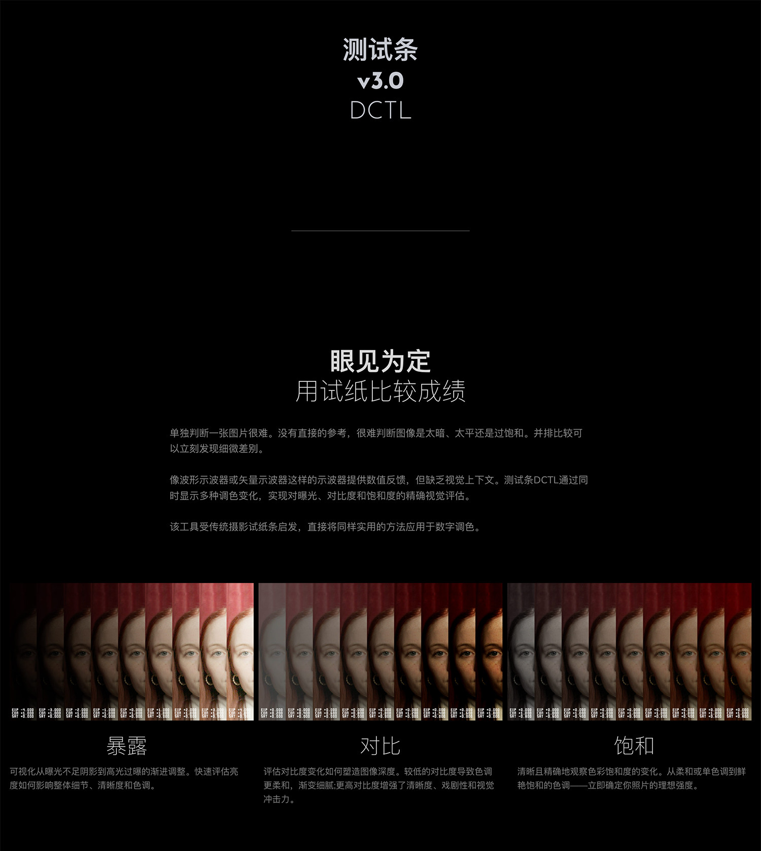 达芬奇调色对比测试条DCTL节点预设 Mononodes – Test Strip DCTLs V3.0 11080316945.jpg