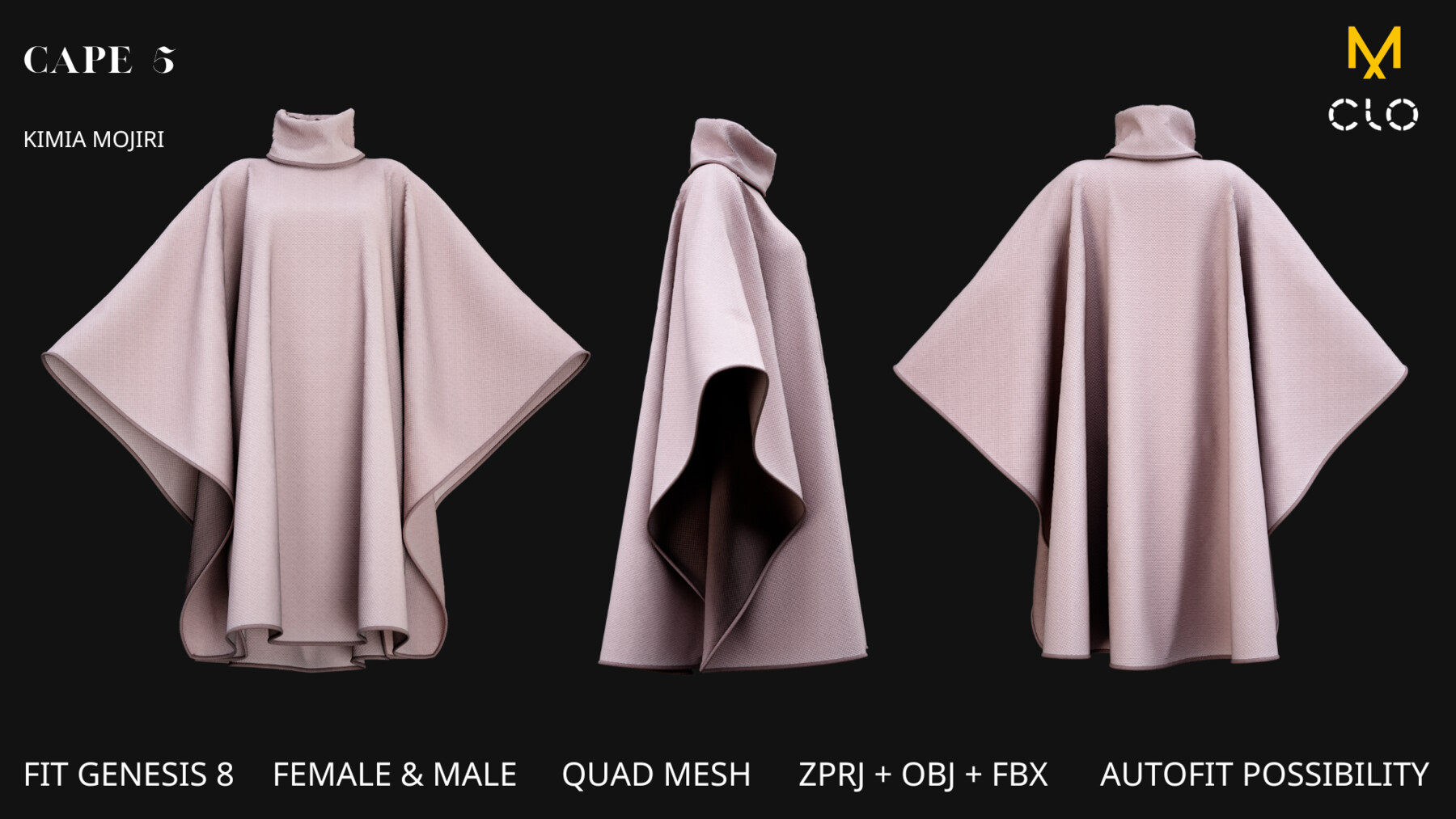 14款男女披风斗篷3D模型 ArtStation – 14 Cape Models (Male / Female) 3d47a9a6-5f96-43e1-97d1-7cca3f47877e.jpg