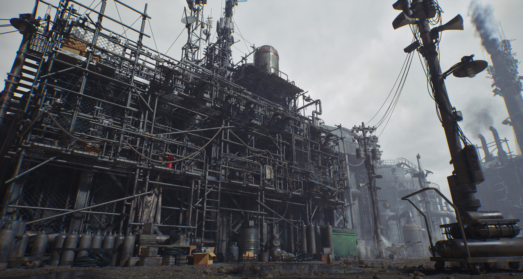 后末日生存环境废土世界破败场景3D模型(FBX格式) Artstation – Post Apocalypse Survivor Environment Kitbash set 10001.jpg