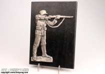 World War II German Wehrmacht high relief award plaque