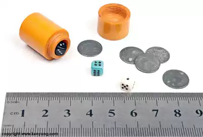 World War II German leisure time (dice metal chips)