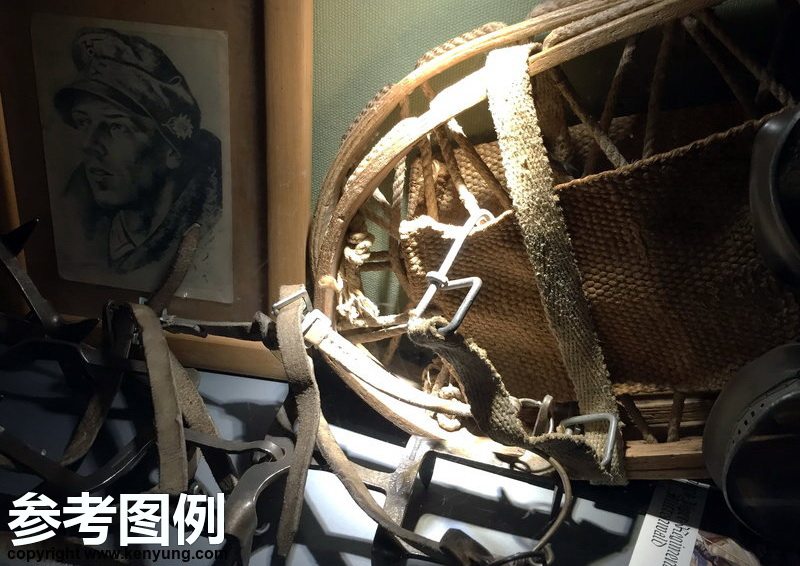 WWII German mountain hunter painting (picture size: 20 cm * 27 cm)