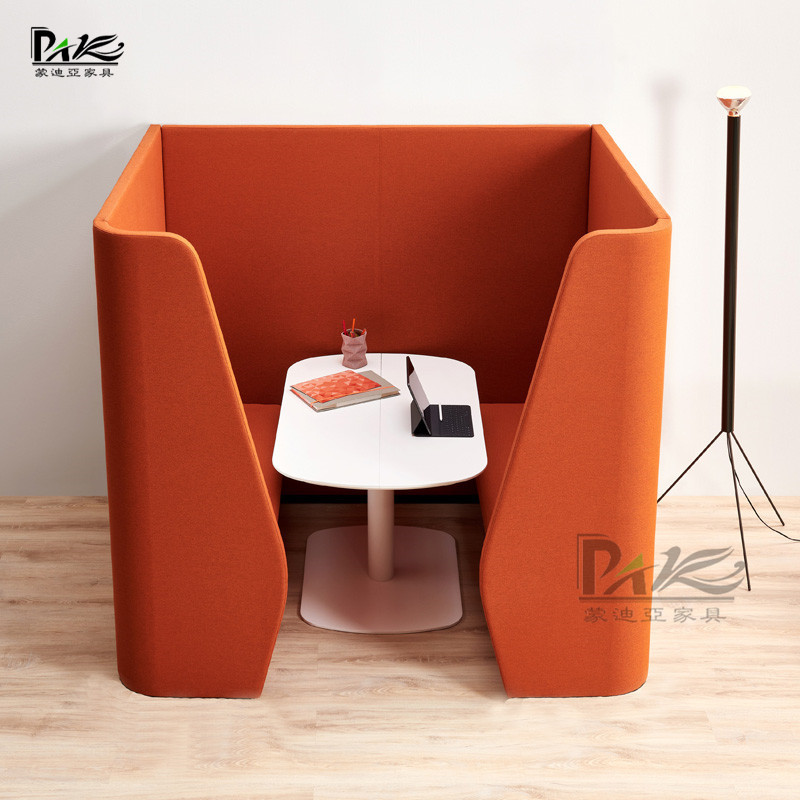 New High-Back Booth Semi-Enclosed Private Reception and Negotiation Office Leisure Rest Area High-Back Sofa