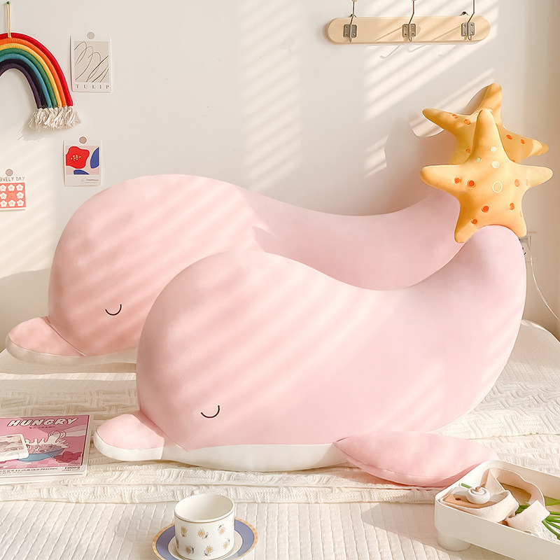 Whale headboard close to pillow cushions Bedroom beds Pillow Girls Sleeping children Supersoft large Number of backrest cushions can be torn down