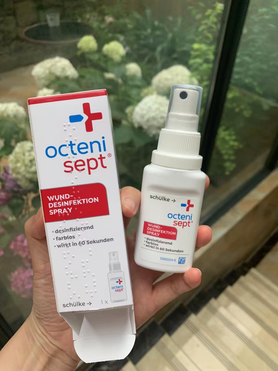 German Octenisept baby child skin wound disinfection spray liquid OK stretch