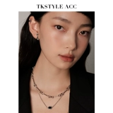 TKSTYLEACC Кольцо, дизайнерское ожерелье, изысканная цепочка до ключиц, делается под заказ, стиль, тренд сезона