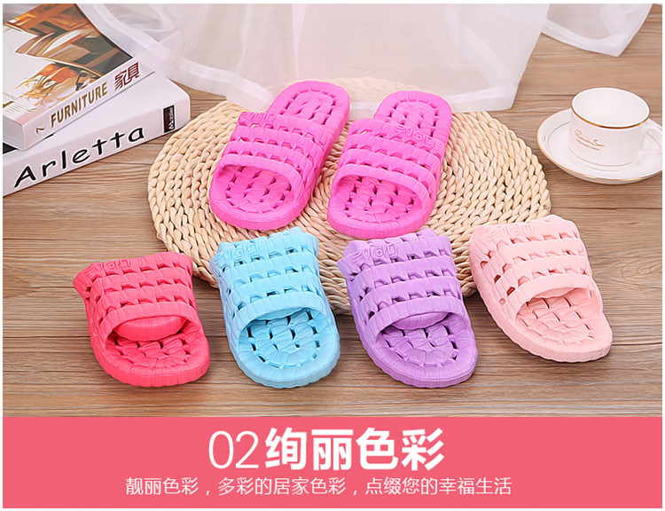 Mùa hè bị rò rỉ nhựa flip-flops trong phòng tắm, dép mát mẻ, chống trơn trượt nhà, dép tắm, nam giới và phụ nữ