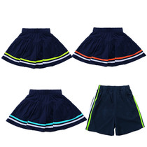 Girls Cotton Games Short Culottes Boys Leisure Tibetan Blue Shorts School Uniform Six One Childrens Performance Garden Clothes 58