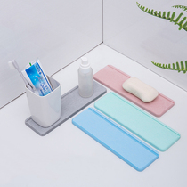 Diatom mud soap tray soap box creative drain quick-drying absorbent pad washing table soap box diatomaceous earth soap pad tray