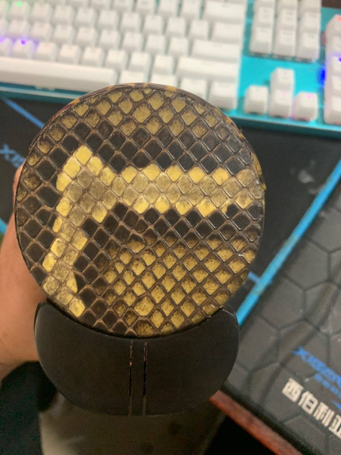 Ebony Gaohu Tube Bell Mouth with Leather Gaohu Accessories