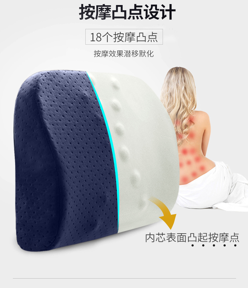 Đệm đệm một máy tính văn phòng thắt lưng tã đệm bộ nhớ bọt đặt xe thắt lưng đệm - Trở lại đệm / Bolsters đệm lót ghế tựa lưng