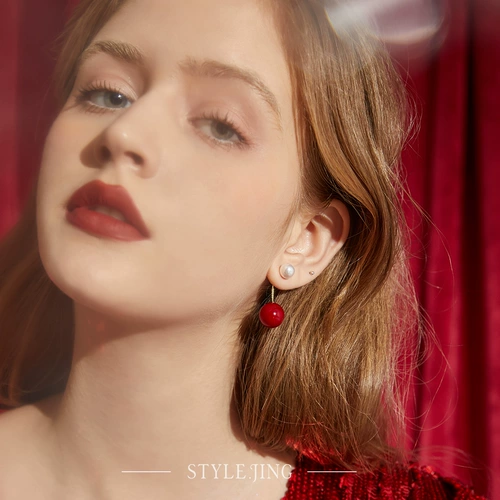 Серьги, искусственные клипсы из жемчуга, стиль, серебро 925 пробы