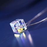 Swarovski, ожерелье из кварца, цепочка до ключиц на день Святого Валентина, стиль, японские и корейские, подарок на день рождения