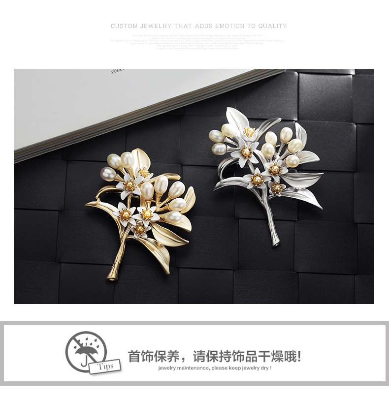 Broche femme STYLEJING en Nacre - Ref 1171970 Image 18